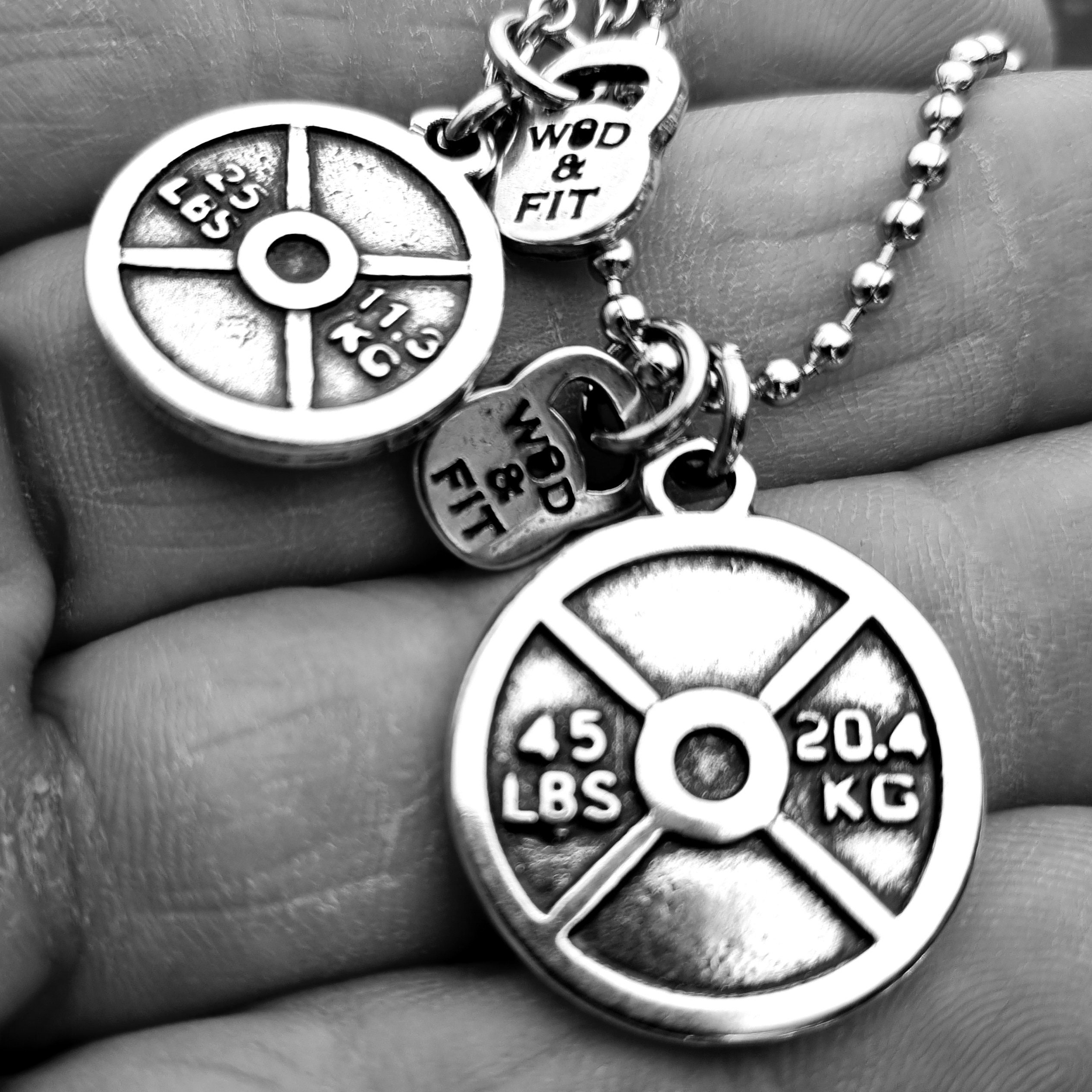 Fitness Charm Necklace, Weightlifting Gifts, Fitness Jewellery, Fitnes –  Simple Reminders