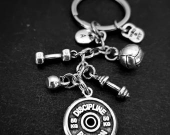 Gym Keychain Wall Ball Exercise gift - Fitness gifts - Motivation Gift · Fitness Jewelry · Boyfriend Gift · Wife Gift ·Weight Loss·Wod & Fit