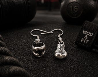 Boxing Gloves Earrings - Unique Boxer Gift for Her - MMA Jewelry - Fitness Lover Jewelry - Sports Gift - Workout Jewelry ·UFC Gift·Wod & Fit