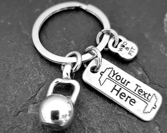 Gym Key ring Kettlebell Swings Custom Motivation -Workout Gifts-Gym Motivation·Gym Gifts - Weight Lifting -Fitness gift -Fitness · Wod & Fit