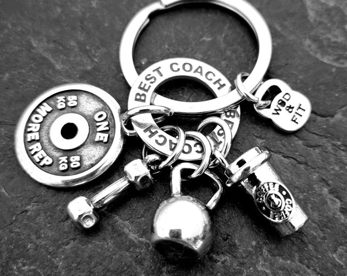 Gym Keychain Personalized Gift Coffee Mug · Custom Gift · Fitness Jewels · Best friend Gift - Bodybuilding · Bff Gift · Mom Gift · Wod & Fit