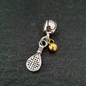 Padel Pad for Bracelet Charm with Ball Gift for Padel Lover -Padel Tennis gift -Gift for Padel - padel Jewels- Padel Charms · Wod & Fit