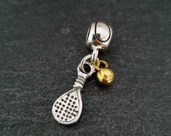 Padel Pad for Bracelet Charm with Ball Gift for Padel Lover -Padel Tennis gift -Gift for Padel - padel Jewels- Padel Charms · Wod & Fit