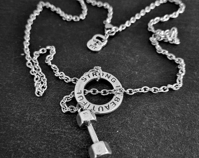 Personalized Necklace Gym AMRAP Workout Custom Necklace - Fitness Necklace · Name Necklace ·Girlfriend Gift· Custom Gift ·Mom Gift·Wod & Fit