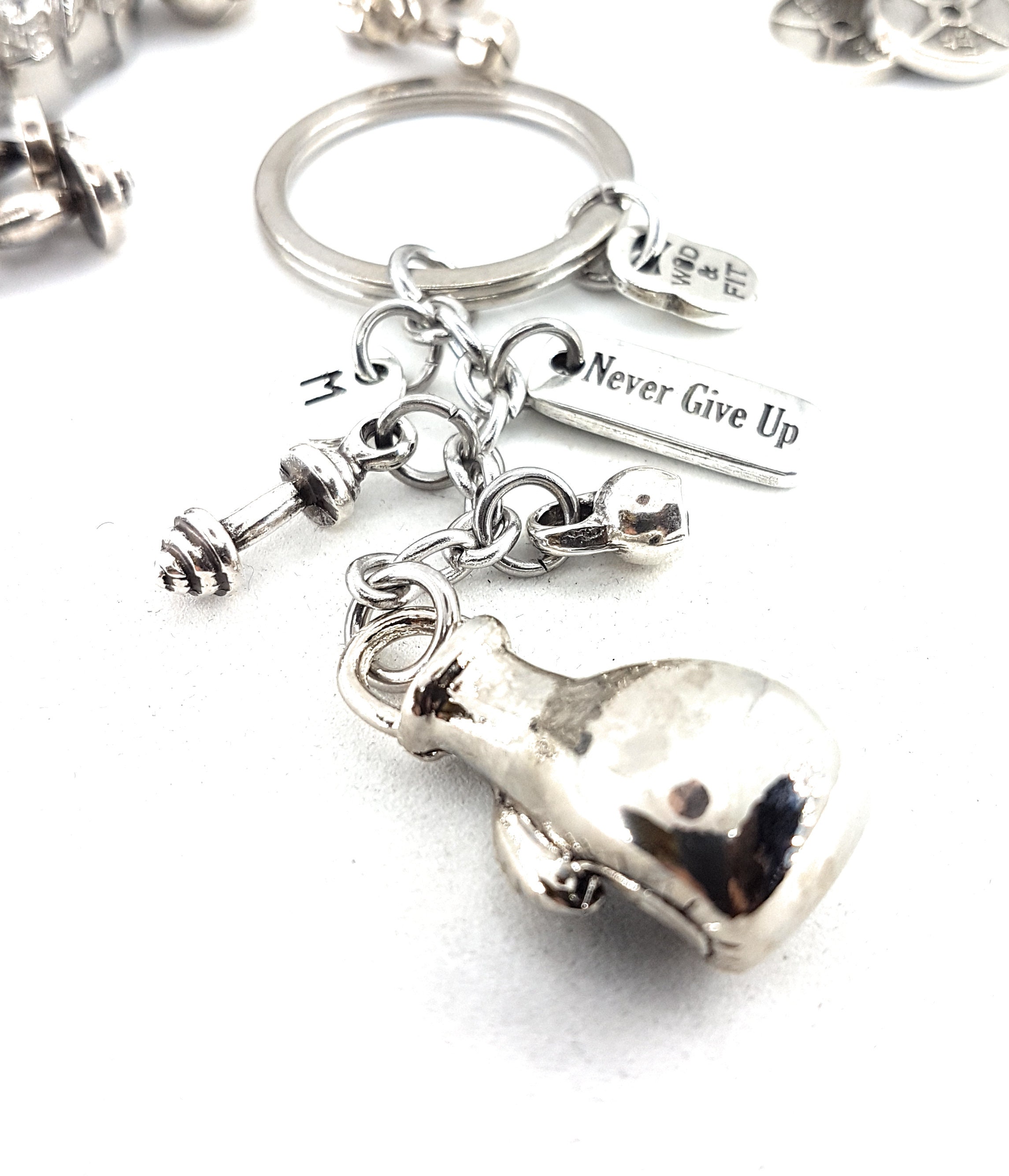 Boxing Glove Keychain Fury Boxing Coach gift Keychain Boxe Gift