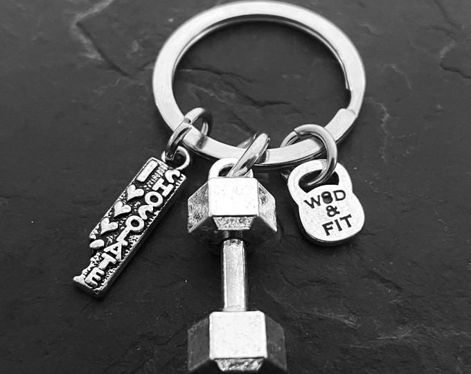 Gym Keyring Chocolate snd Weight · Bff gifts · personalised gift · Funny Gift · Chocolate Lovers · Girlfriend Gift · Sister Gift · Wod & Fit