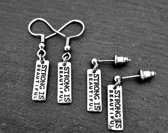 Motivation Earrings SMALL Strong Is Beautiful · Me vs Me Boxing Gloves · Boxing Gift ·Boxing Gift ·Boxing Loves · Motivation Gift ·Wod & Fit