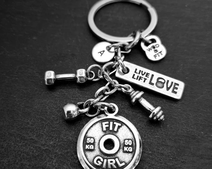 Gym Keychain FIT GIRL Gym Gifts · Custom gift · Bodybuilding · Workout Gifts · Motivation · Fitness · GYM · Name Gift · Bff gifts ·Wod & Fit