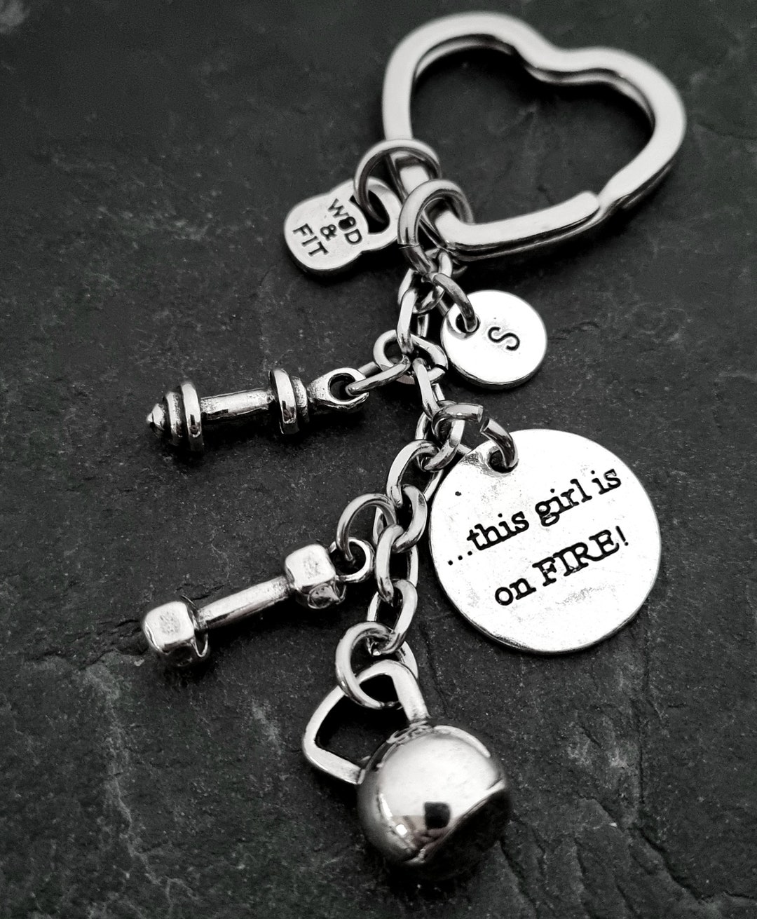 フィットネスキーホルダー 女子力 ジム 女の子キーホルダー トレーニング