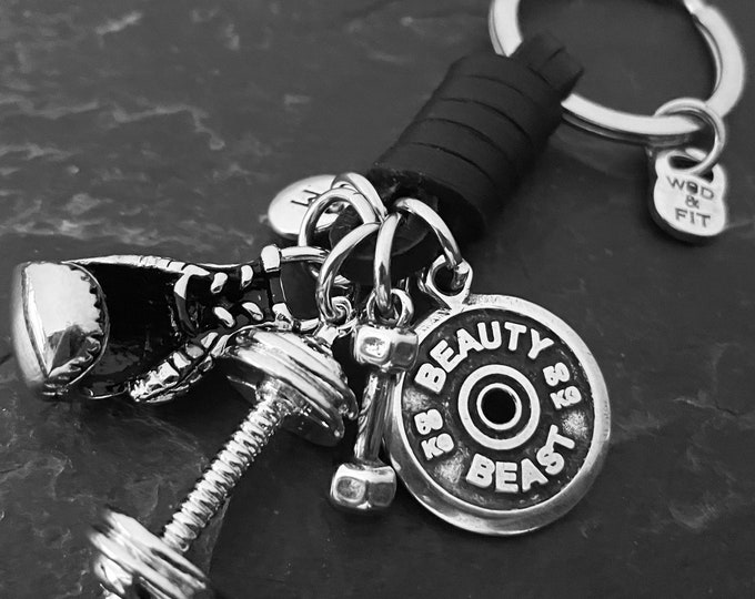 Boxing Glove Black Leather Keychain Motivation Gift Boxing Legend- Boxing jewels- Boxing Gifts- Kick boxing gifts - Gym Gift Sport-Wod & Fit