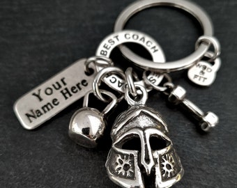 Personalized Keychain Gym Motivation Gladiator Strength Honor Custom Gym gifts · GYM ·Custom Tag ·Personal Trainer · Custom Gift · Wod & Fit