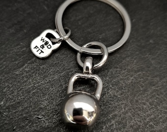 Gym Keyring Kettlebell Gym Gifts · Weight loss · Fitness gifts · gift for friends · Dad Gift · best friend gift · Coach Gift · Wod & Fit
