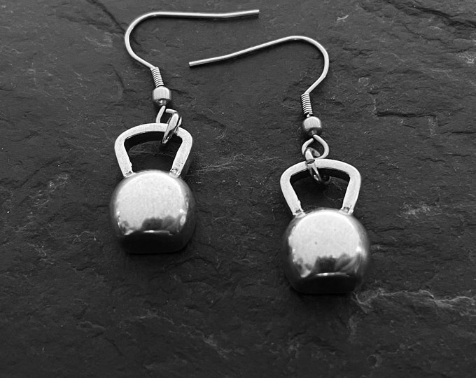 Kettlebell Earrings Workout Gifts · Gym Gifts · Girl Earrings · Gym Gift · Sport gift ·  Workout · Girl power · Crosstraining · Wod & Fit