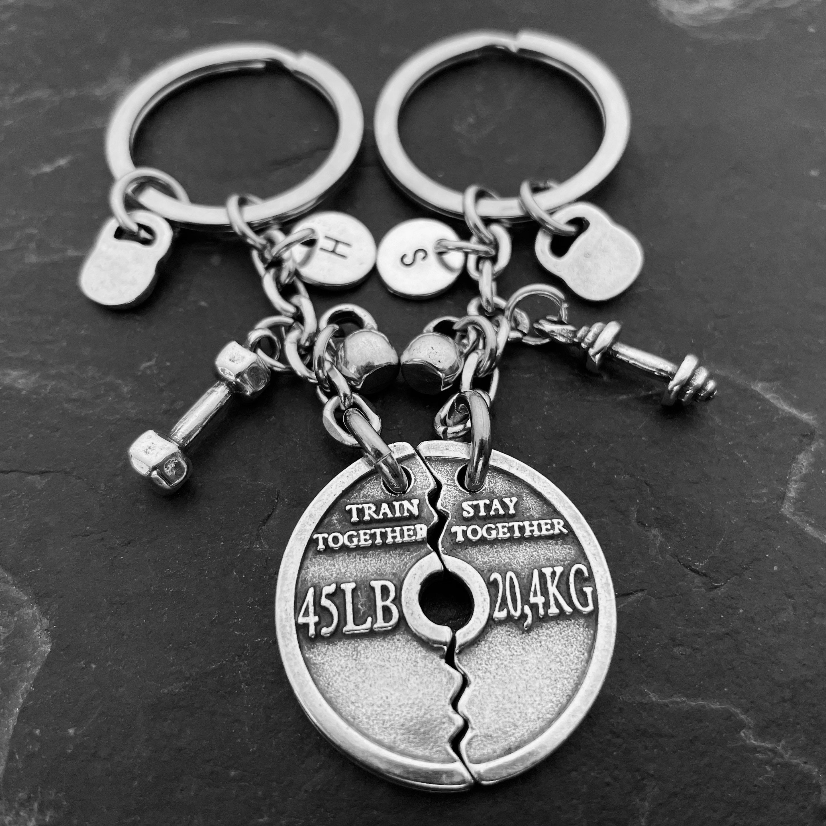 New Workout Gift Keychain Fitness Gift Key Rings Bodybuilder Gifts