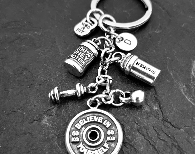 Gym Keychain Bodybuilding Performance Workout 100% Whey Protein Shaker Motivation · Fitness · Gym gifts ·Weight lifter· Crossfit · Wod & Fit