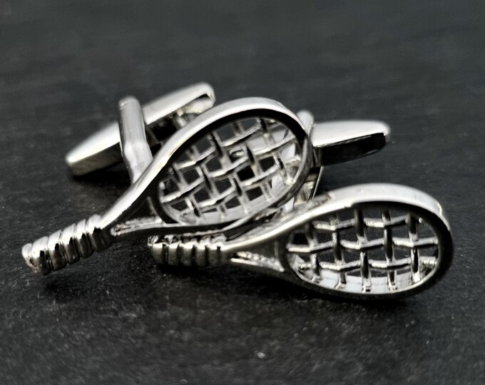 Cuff links Paddle Racket Tennis Gift · Paddle gift · Paddle Racket · Paddle Team · Cuflinks Tennis - Gift for the groom - Gift for dad