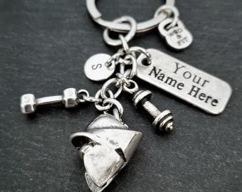 Spartan Warrior Helmet Keychain Motivation Personalized gift · Name Keychain · Gym Gift· Spartan Keychain · Gift for men· Fitness· Wod & Fit