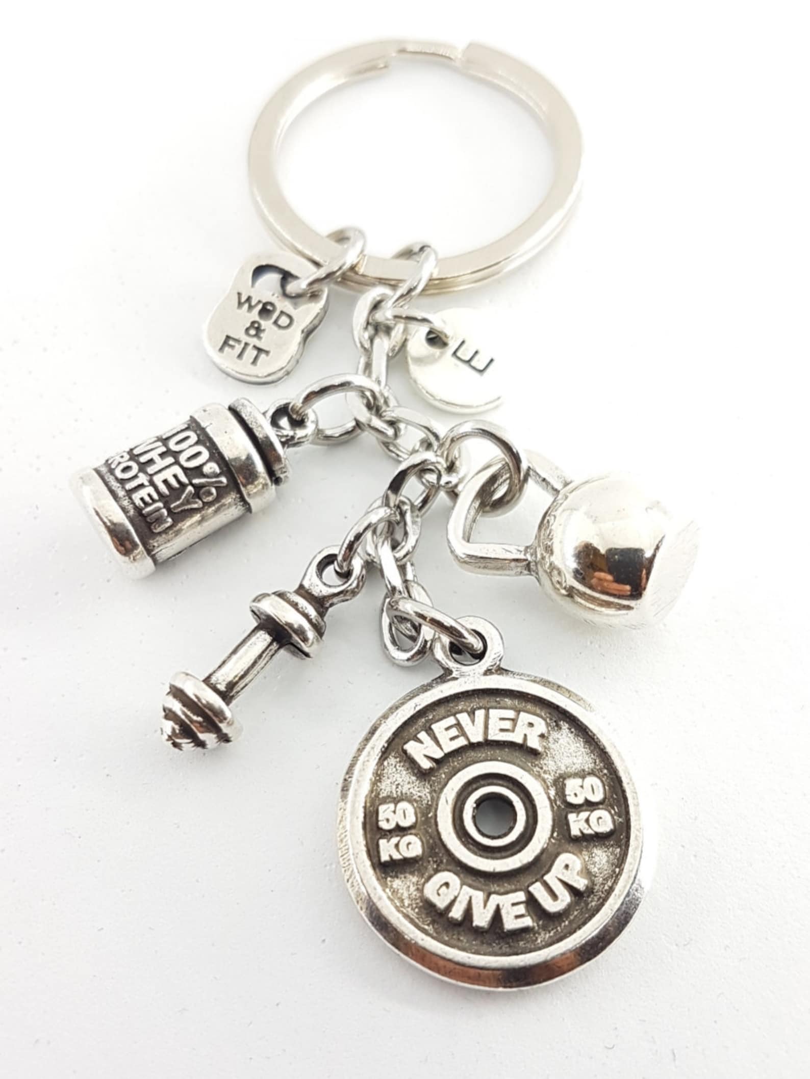 Keychain Arnold 100 Whey Protein FitPlate Etsy