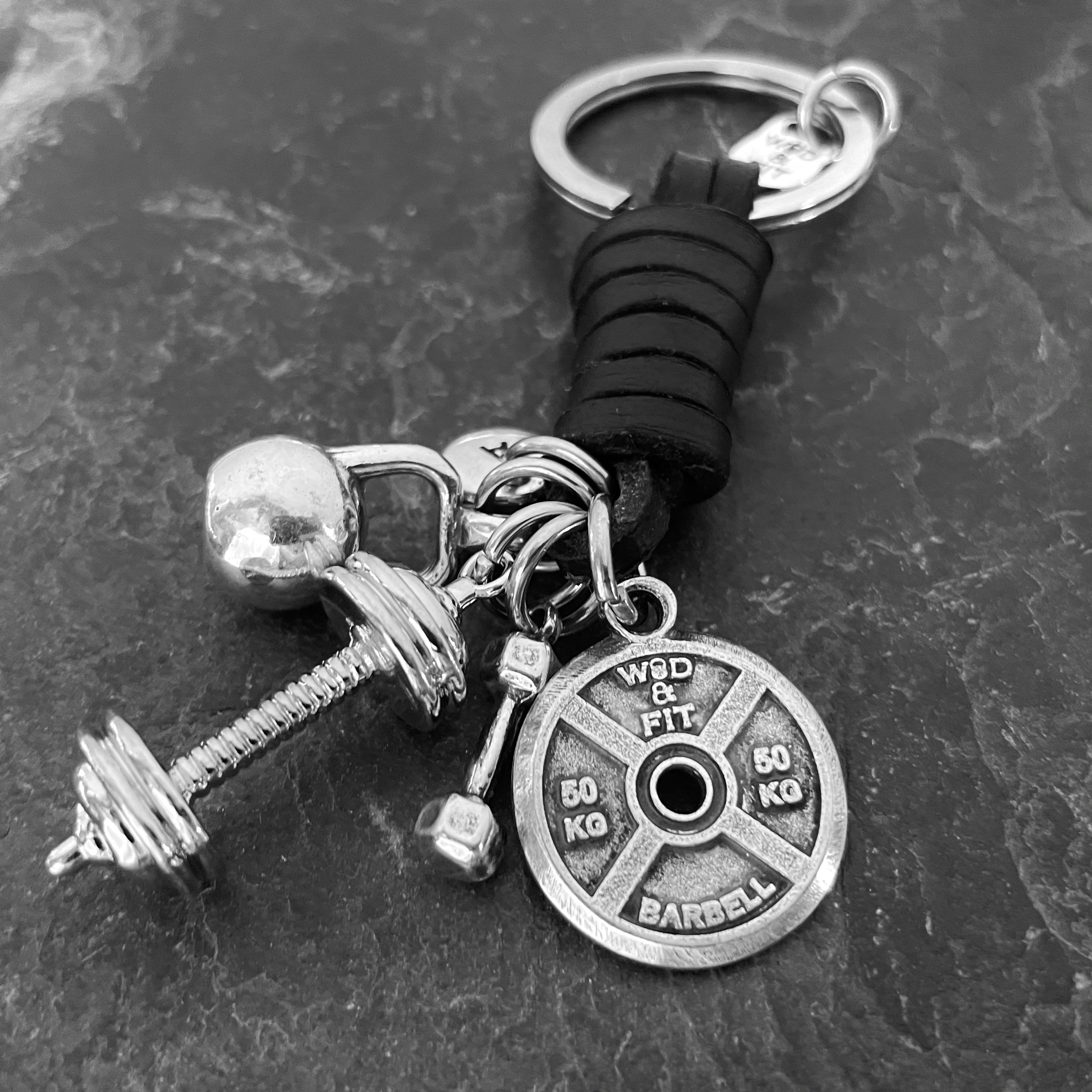 Gym Keychain SKULL Workout Gifts FATAL 40 · Bodybuilding Gift