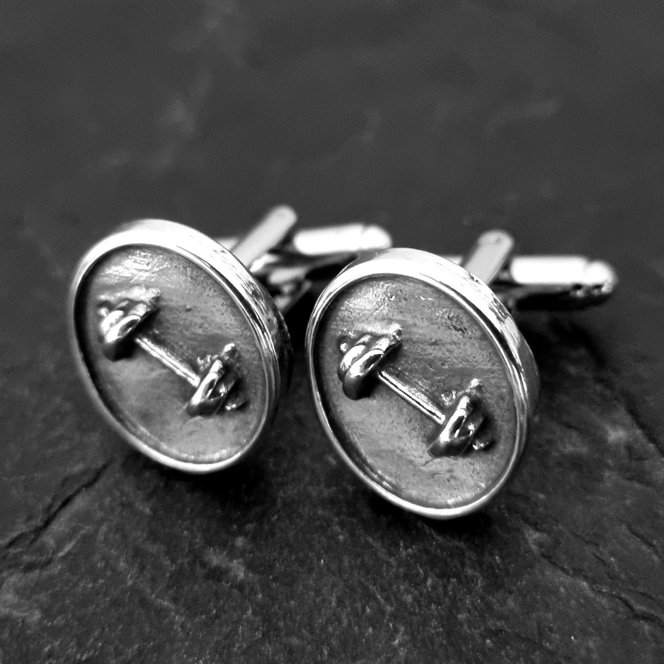 Gym Cufflinks Barbell · Workout Gifts · Bodybuilding - Boyfriend Gift ...