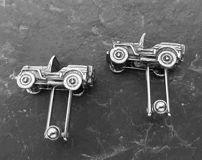Cufflinks Off-road 4x4 Willys - Accessories Offroad Gift - 4x4 Gifts For Her -  Wrangler - Rubicon - Wedding- Off Road - Car Cufflinks gift