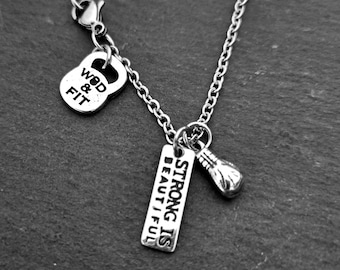 Boxing Necklace Small Boxing Glove Motivation Gift - Boxing Coach Gif - Boxing love gifts - Gym Gifts - Boxing Lovers · MMA · UFC Wod & Fit
