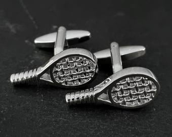 Cuff links Paddle Racket Tennis Gift · Paddle gift · Paddle Racket · Paddle Team · Cuflinks Tennis - Gift for the groom - Gift for dad