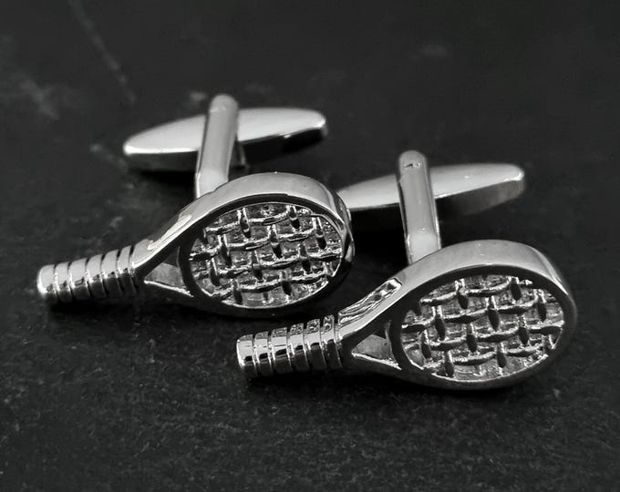 Cuff links Paddle Racket Tennis Gift · Paddle gift · Paddle Racket · Paddle Team · Cuflinks Tennis - Gift for the groom - Gift for dad