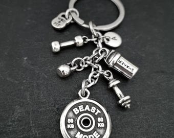 Personalized Gym Keychain – Motivational Weight Plate – Fitness Gift for Him/Her – Coach Appreciation –  fitness enthusiast gift - WOD & Fit