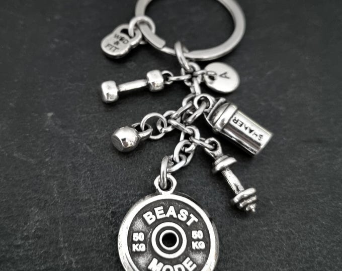 Personalized Gym Keychain – Motivational Weight Plate – Fitness Gift for Him/Her – Coach Appreciation –  fitness enthusiast gift - WOD & Fit