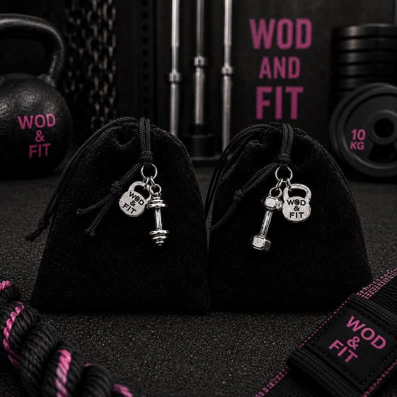Örhängen för kvinnor med gympower, motivationsgåva för vältränad tjej, gymtjej, atlet, tränare eller sportig vän Wod & Fit bild 8