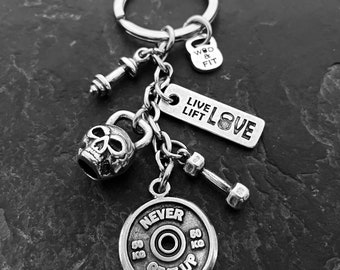 Gym Keychain Killer Workout Gifts · CUSTOM Gifts· Bodybuilding Gift· Motivation· Skulls· Gym Gifts ·Weightlifting· Fitness gifts · Wod & Fit