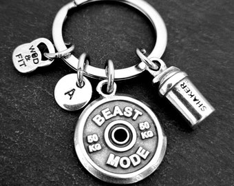 Gym Key ring Motivation Weight Plate Protein Shaker · Bff Gifts · Coach Gift · Girlfriend Gift · Boyfriend Gift · Wirght lifter · Wod & Fit