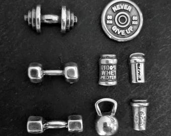 SET 8 Gym Magnets Barbell Motivation Weigth Plate - Whey Protein · Whiteboard magnet · Gym Gift · MDumbbell Magnet· Fridge magnet -Wod & Fit