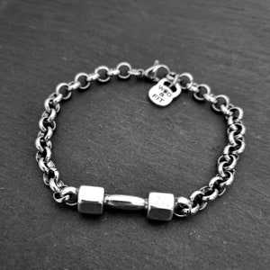 Gym Bracelet Dumbbell Bracelet Workout ·Gym Jewelry · Bodybuilding - Fitness Gifts  Gym Gifts · Personal Trainer · Crosstraining · Wod & Fit