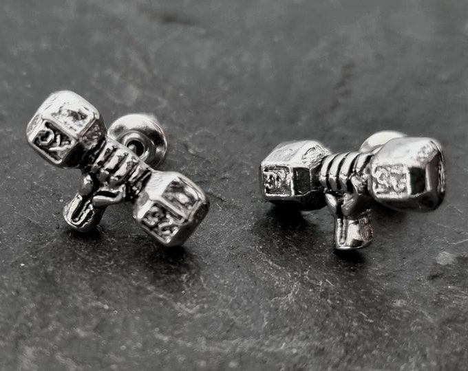 Gym Earrings Dumbbell 25kg ·Girlfriend Gift· gift ideas for women ·Mom Gift ·BFF Gifts · Fitness Earrings· Wife Gift · Sister gift·Wod & Fit
