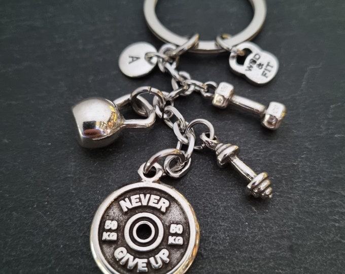 Gym Keychain Luke Workout Weight Plate · Kettlebell · Bff Gifts · Crosstraining · Fitness Gift · DAD ·Gym Motivation · Coach gift ·Wod & Fit