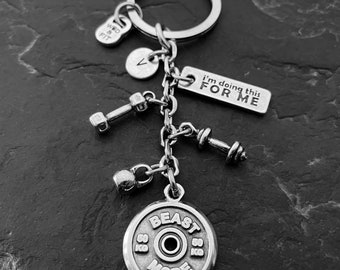 Gym Keychain BEAST MODE Workout · Custom Gift · Bff Gifts · Bodybuilding · Boyfriend Gift ·  Coach Gift · GYM Gifts · Name Gift ·  Wod & Fit