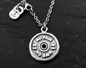 Gym Gift Weight Plate Necklace Motivation Custom Gifts · Bodybuilding · Weight Lifting - Fitness Gift · Powerlifter · Coach Gift· Wod & Fit