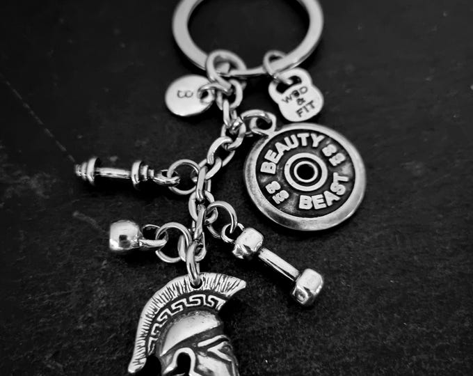 Gym Gift Keychain Spartan Helmet Motivation Weight Plate · Greek Helmet · Spartan Helmet · Workout Gifts · Spartan Race Gift · Wod & Fit