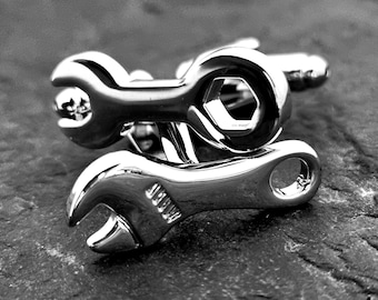 Mechanic Key Cufflinks · Boyfriend Gift · built not bought· Mechanic Tools · Mechanic Keys - Mechanic tools Wedding Gift · Mechanic Gift ·