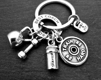 Gym Keychain AMRAP Shaker Kettlebell - Fitness Gifts · GYM Jewels · Personal Trainer Gift· Crosstraining · Custom Keychain · SportWod & Fit