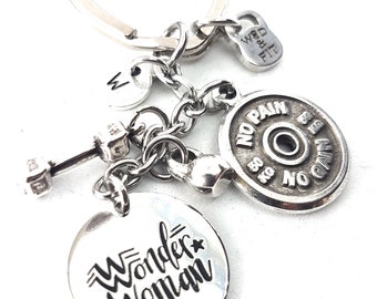 Unique Weight Plate Keychain - A Thoughtful and Stylish Present for the Women Who Lift and Inspire! Girlfriend gift - Best Mom Wod & Fit