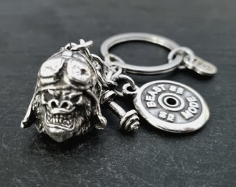 Gorilla Aviator Beast Mode Keychain · Personalized Gift · Gym gifts · Gym Motivation · Coach gift · Funny Gift · birthday gifts · Wod & Fit