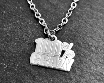 Necklace 100% Crazy Silver · Friendship gift  · Best friend gift · bff gifts · friend gifts for woman · gift for sister· girl boss·Wod & Fit