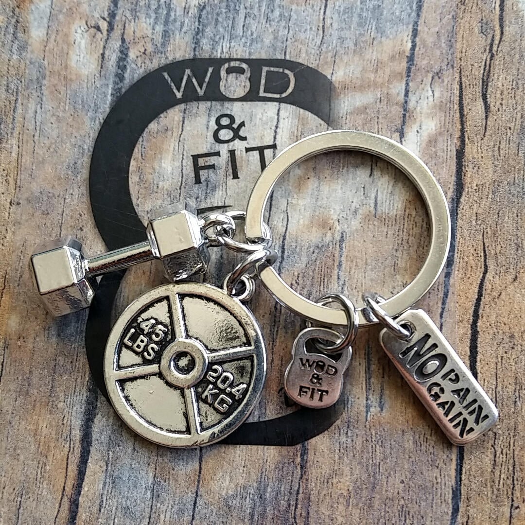 Dumbbell Keychain Dan Workout Kettlebell,Fitness,Bodybuilding,Gym