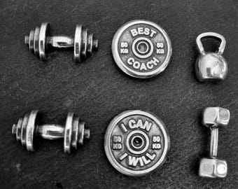 SET 3 Gym Magnets Barbell Motivation Weigth Plate - Whey Protein · Whiteboard magnet · Gym Gift · MDumbbell Magnet· Fridge magnet -Wod & Fit