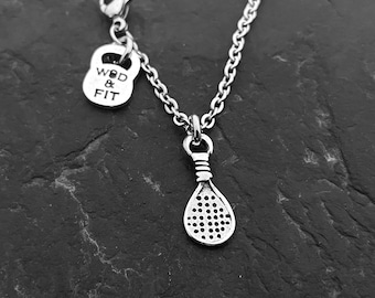 Necklace Padel Small Padel Pad Gift for Padel Lover- Padel gift -Gift for Padel -Padel Tennis Woman - Paddle tennis Gift- Woman Earrings