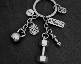 Gym KeychainGym Keychain Motivation Elizabeth Workout Custom Gym Gifts· Fitness Jewelry - Bodybuilding Gifts- weight lifting GYM · Wod & Fit