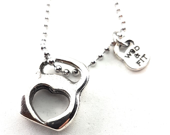 Gym Necklace · Kettlebell Heart Necklace · Girlfriend Necklace · Sister Gift · Girlfriend Gift · Mom Gift · Wife Gift · Gym Gift ·Wod & Fit